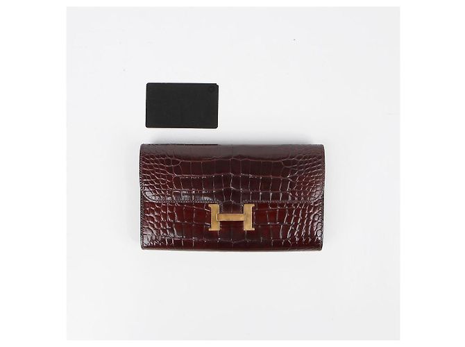 Hermès Cartera Larga Wani Constance Roja - vista 11