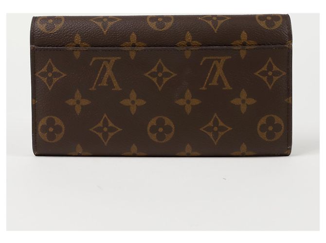 Louis Vuitton Portafoglio Lungo Sarah Marrone - vista 2