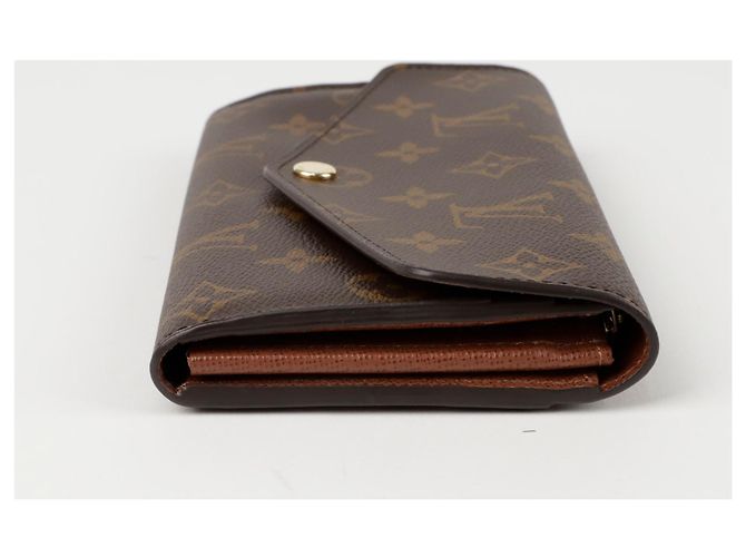 Louis Vuitton Portafoglio Lungo Sarah Marrone - vista 5