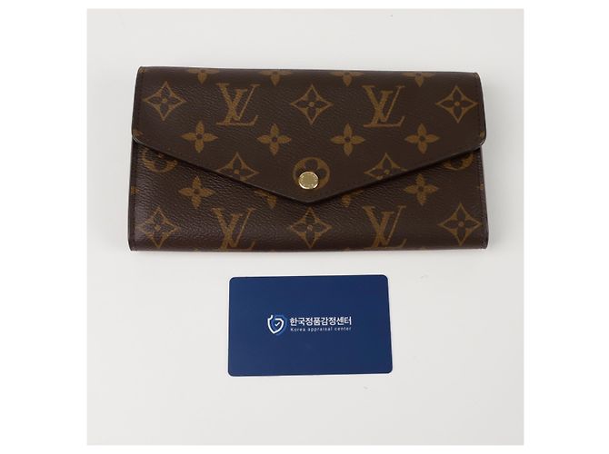 Louis Vuitton Portafoglio Lungo Sarah Marrone - vista 8