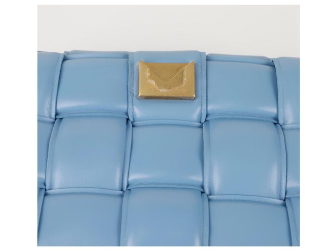 Bottega Veneta Borsa a tracolla Padded Cassette Blu - vista 10