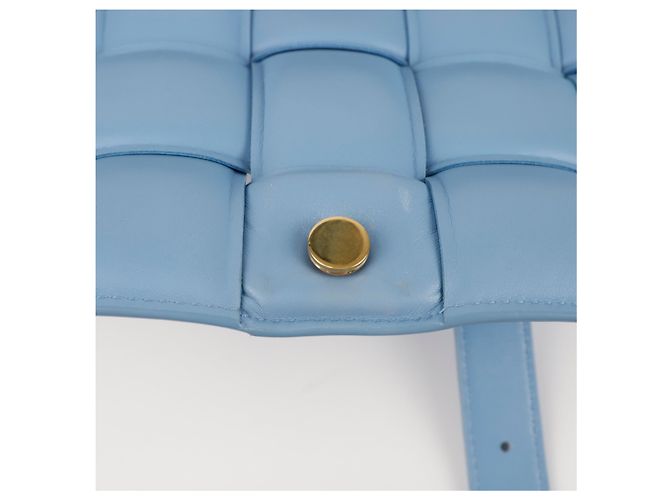 Bottega Veneta Borsa a tracolla Padded Cassette Blu - vista 11