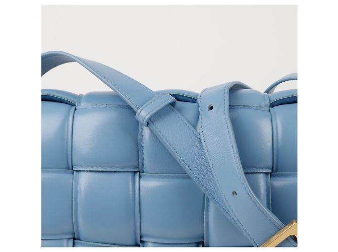 Bottega Veneta Borsa a tracolla Padded Cassette Blu - vista 3