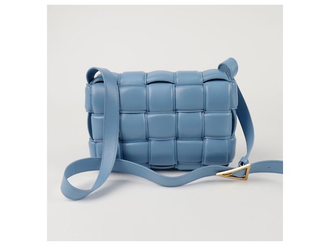 Bottega Veneta Borsa a tracolla Padded Cassette Blu - vista 4
