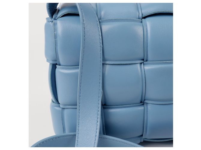Bottega Veneta Borsa a tracolla Padded Cassette Blu - vista 5