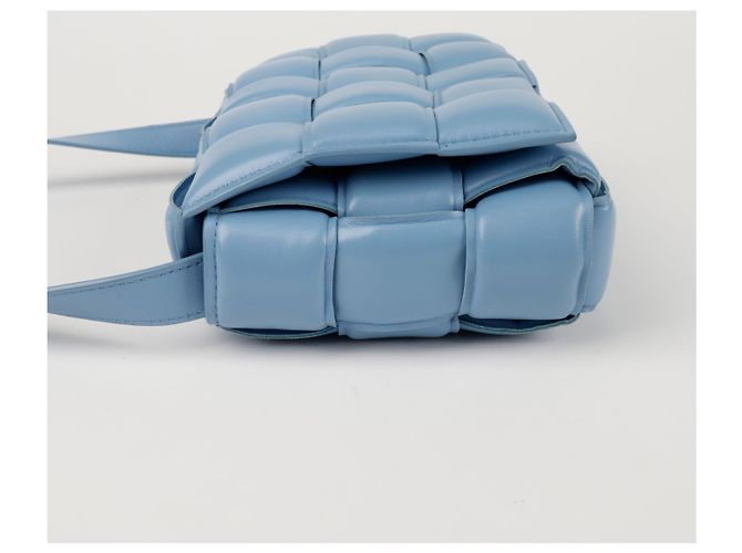 Bottega Veneta Borsa a tracolla Padded Cassette Blu - vista 6