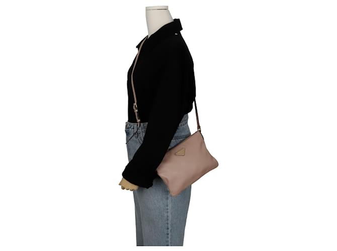 Prada Borsa a tracolla incrociata Marrone - vista 13