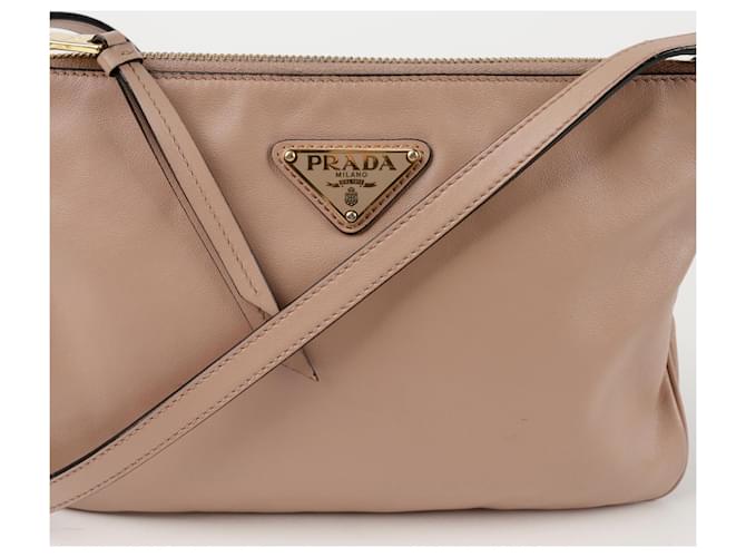 Prada Borsa a tracolla incrociata Marrone - vista 2
