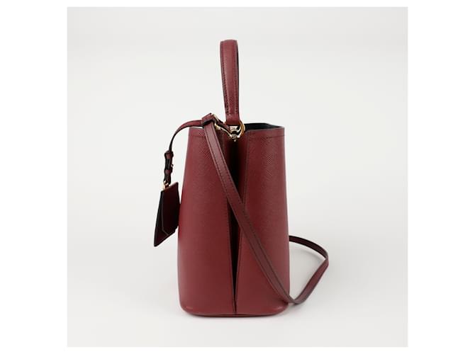 Prada Medium Tote Schultertasche Rot - Ansicht 4