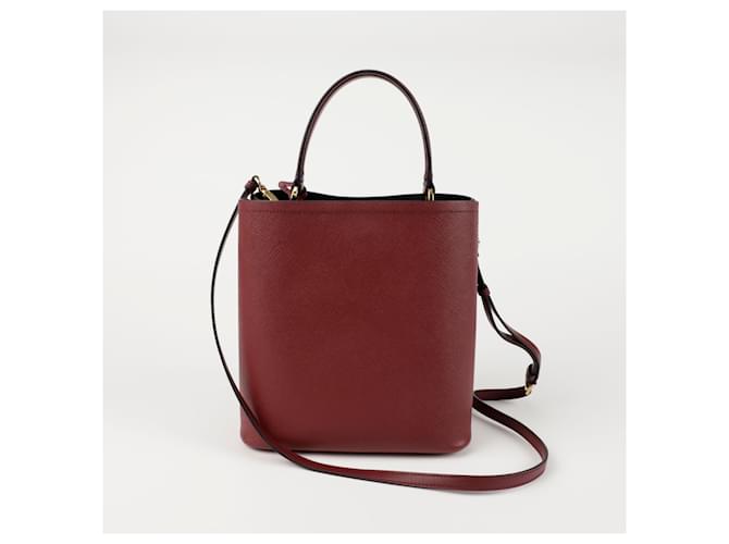 Prada Medium Tote Schultertasche Rot - Ansicht 5