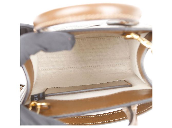 Gucci Verschlungene Mini Tote Schultertasche Braun - Ansicht 11