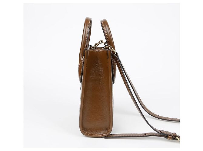 Gucci Verschlungene Mini Tote Schultertasche Braun - Ansicht 6