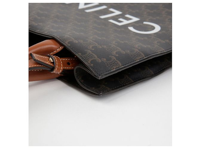 Triomphe Céline Borsa tote piccola a spalla Bianco - vista 10