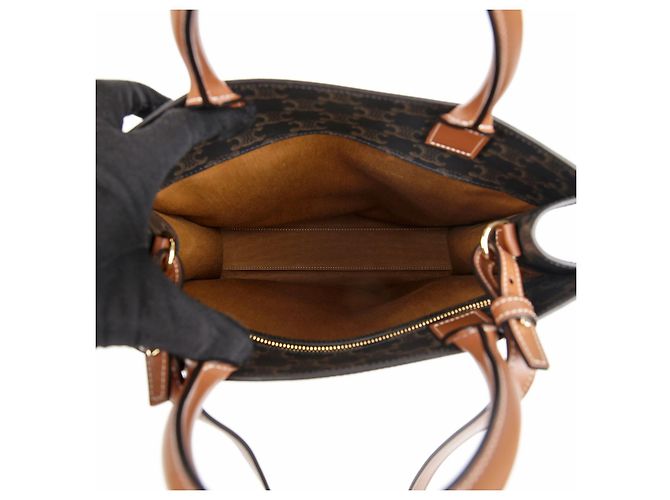 Triomphe Céline Borsa tote piccola a spalla Bianco - vista 12