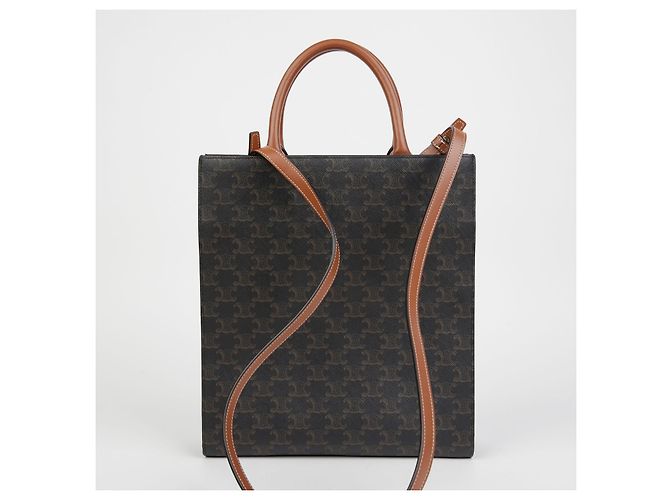 Triomphe Céline Borsa tote piccola a spalla Bianco - vista 3