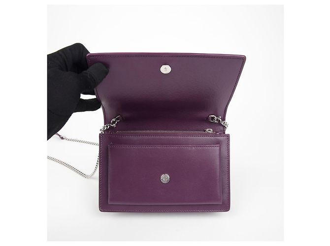 Saint Laurent Borsa a Spalla WOC Sunset Porpora - vista 10