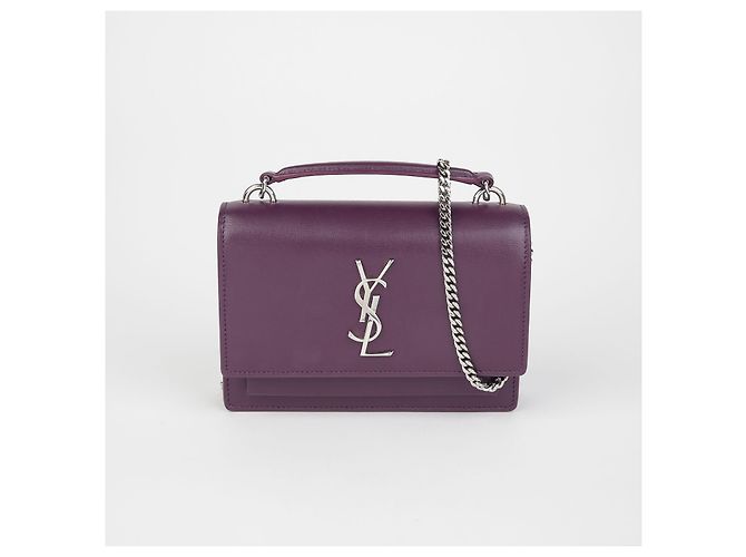 Saint Laurent Borsa a Spalla WOC Sunset Porpora - vista 2