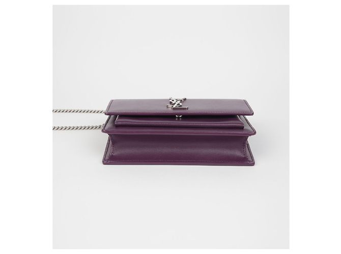Saint Laurent Borsa a Spalla WOC Sunset Porpora - vista 6