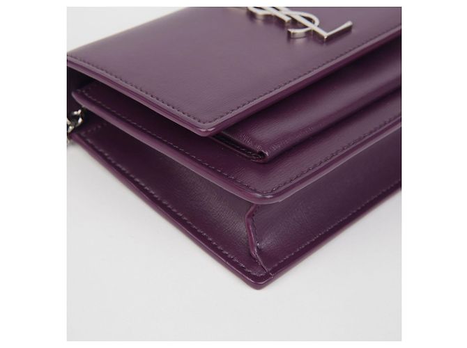 Saint Laurent Borsa a Spalla WOC Sunset Porpora - vista 7