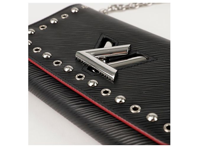 Louis Vuitton Borsa a tracolla Twist WOC Nero - vista 7