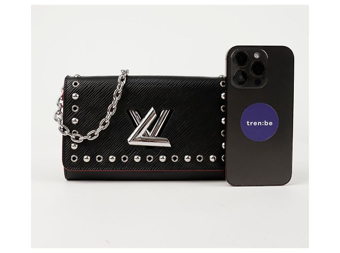 Louis Vuitton Borsa a tracolla Twist WOC Nero - vista 8
