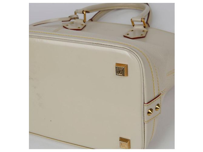Louis Vuitton Borsa Tote Suhali MM Lockit Bianco - vista 11