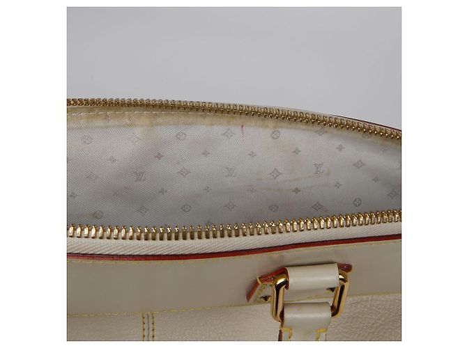Louis Vuitton Borsa Tote Suhali MM Lockit Bianco - vista 15