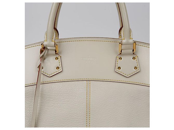 Louis Vuitton Borsa Tote Suhali MM Lockit Bianco - vista 2