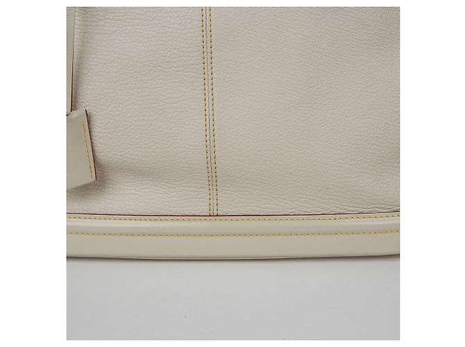 Louis Vuitton Borsa Tote Suhali MM Lockit Bianco - vista 4