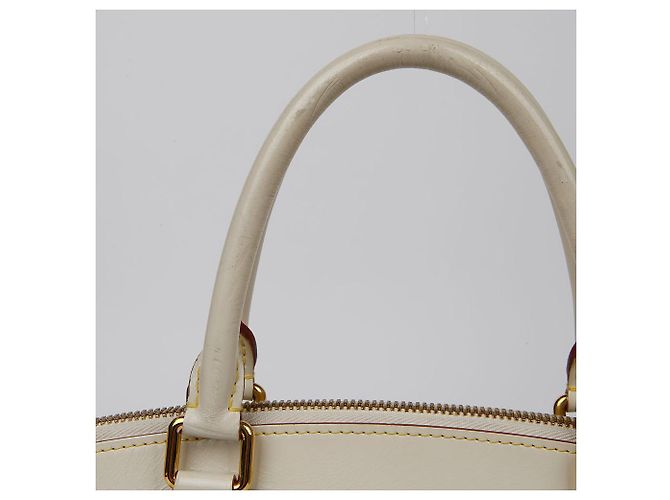 Louis Vuitton Borsa Tote Suhali MM Lockit Bianco - vista 6