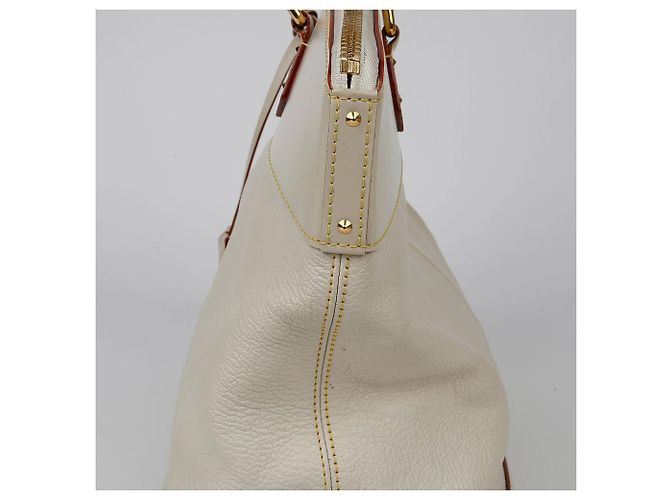Louis Vuitton Borsa Tote Suhali MM Lockit Bianco - vista 9
