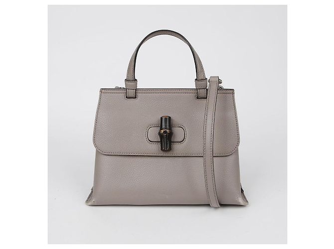 Bamboo Gucci Bambus Schultertasche Braun - Ansicht 2