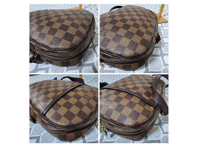 Borsa a tracolla Louis Vuitton Damier Ebene Ipanema PM Marrone - vista 10