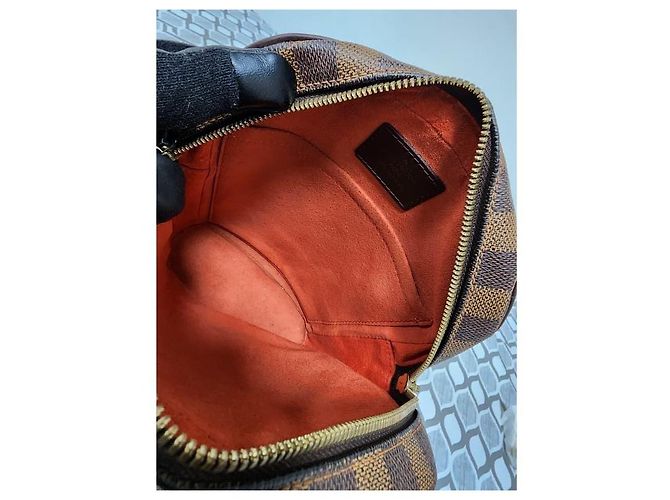 Borsa a tracolla Louis Vuitton Damier Ebene Ipanema PM Marrone - vista 11