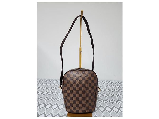 Borsa a tracolla Louis Vuitton Damier Ebene Ipanema PM Marrone - vista 2