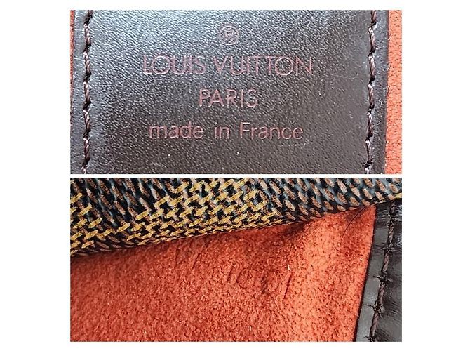 Borsa a tracolla Louis Vuitton Damier Ebene Ipanema PM Marrone - vista 3