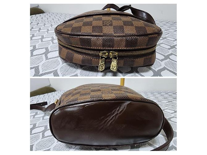 Borsa a tracolla Louis Vuitton Damier Ebene Ipanema PM Marrone - vista 6
