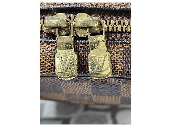 Borsa a tracolla Louis Vuitton Damier Ebene Ipanema PM Marrone - vista 7