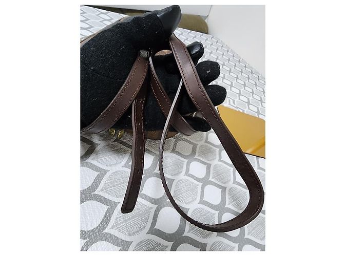 Borsa a tracolla Louis Vuitton Damier Ebene Ipanema PM Marrone - vista 8