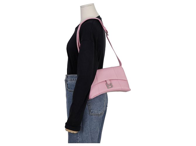Balenciaga Borsa a tracolla Downtown XS Rosa - vista 13