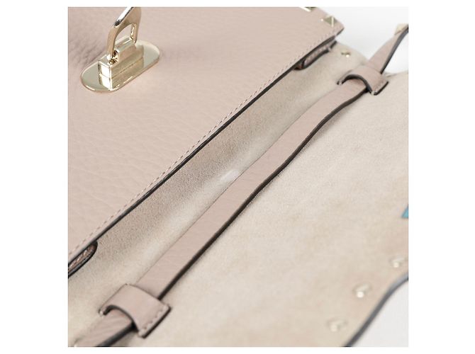 Valentino Borsa a Spalla Crossbody Rockstud Flap Rosa - vista 10