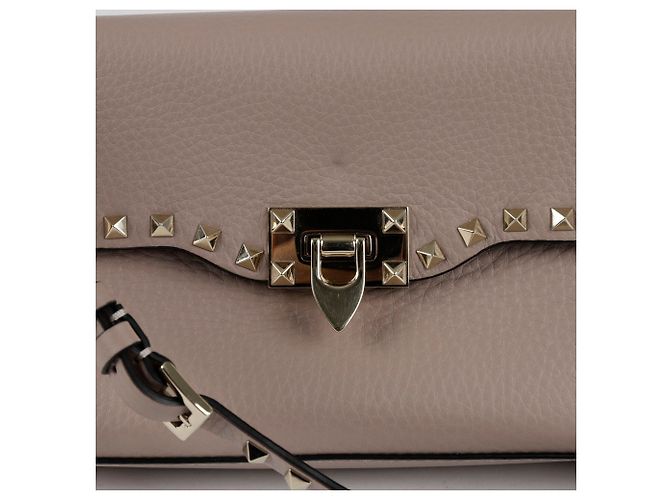 Valentino Borsa a Spalla Crossbody Rockstud Flap Rosa - vista 2