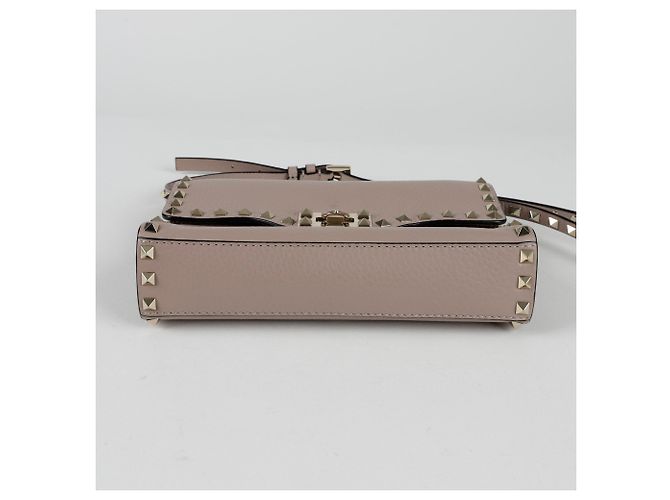 Valentino Borsa a Spalla Crossbody Rockstud Flap Rosa - vista 6