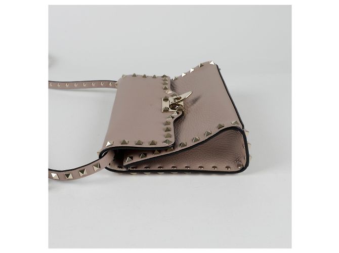 Valentino Borsa a Spalla Crossbody Rockstud Flap Rosa - vista 7