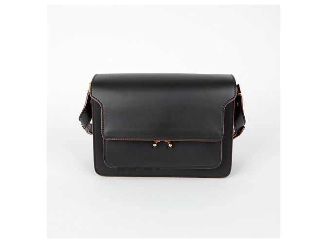 Marni Borsa a tracolla media Trunk Nero - vista 2