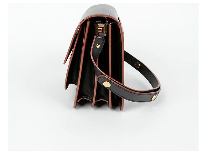 Marni Borsa a tracolla media Trunk Nero - vista 5