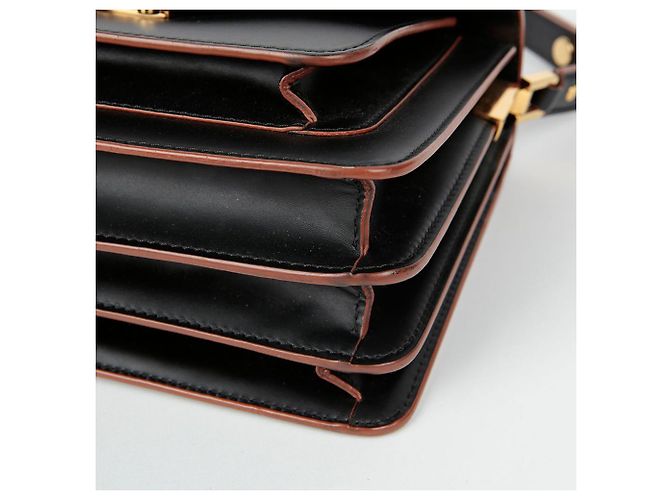 Marni Borsa a tracolla media Trunk Nero - vista 8