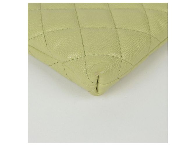 Chanel Supporto per telefono e borsa a tracolla con logo Caviar Skin Verde - vista 8