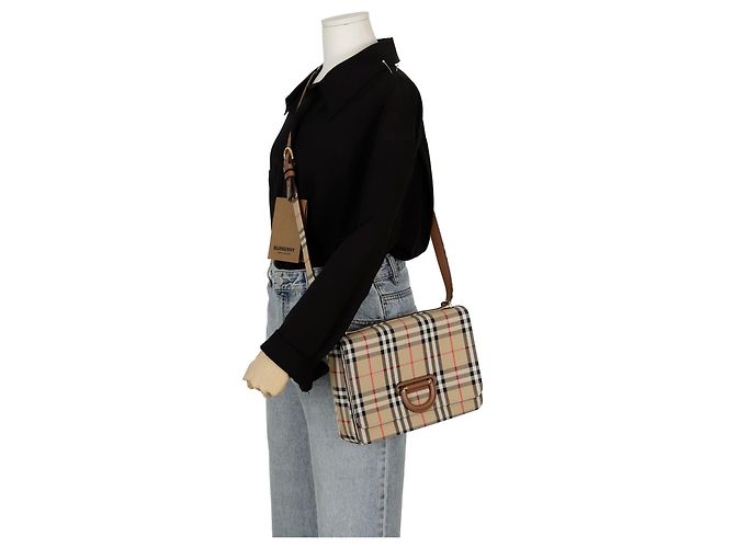 Burberry Borsa a tracolla media con anello Bianco - vista 10