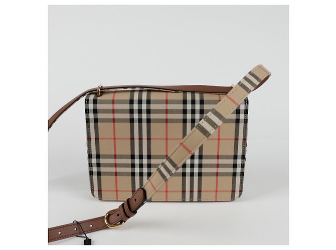 Burberry Borsa a tracolla media con anello Bianco - vista 4